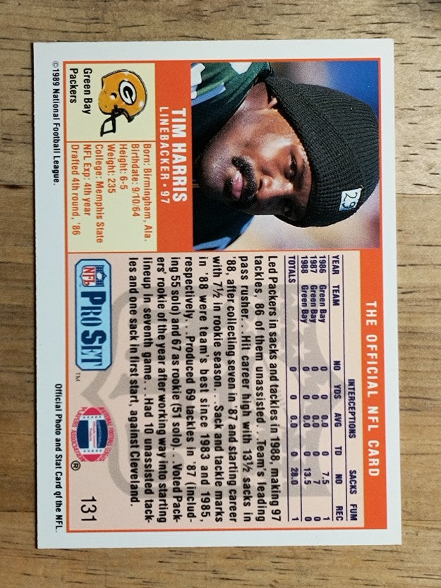 1989 Pro Set #131 Tim Harris