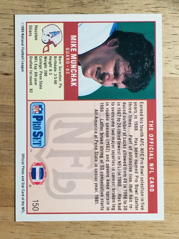 1989 Pro Set #150 Mike Munchak