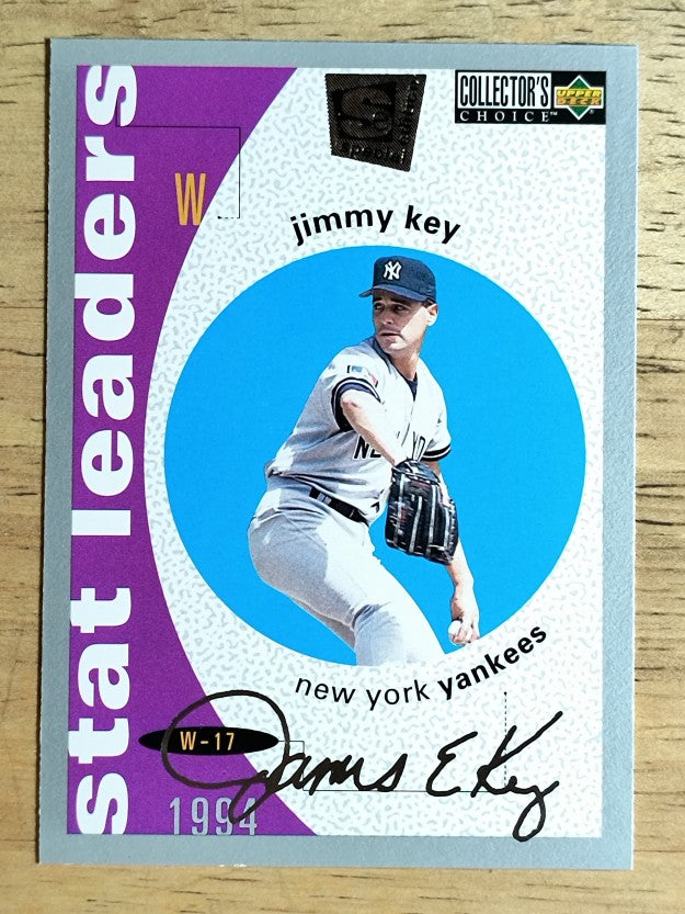 1995 Collector's Choice SE Silver Signature #141 Jimmy Key