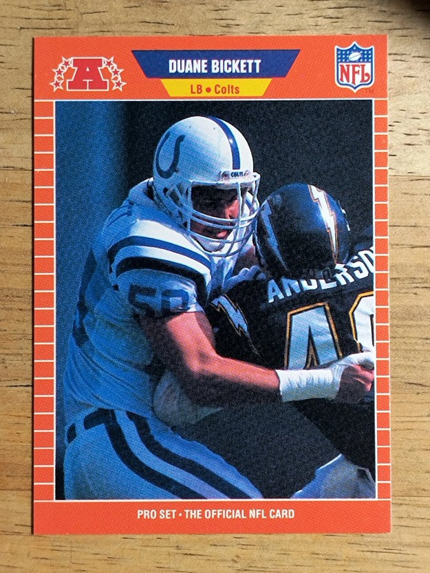 1989 Pro Set #157 Duane Bickett