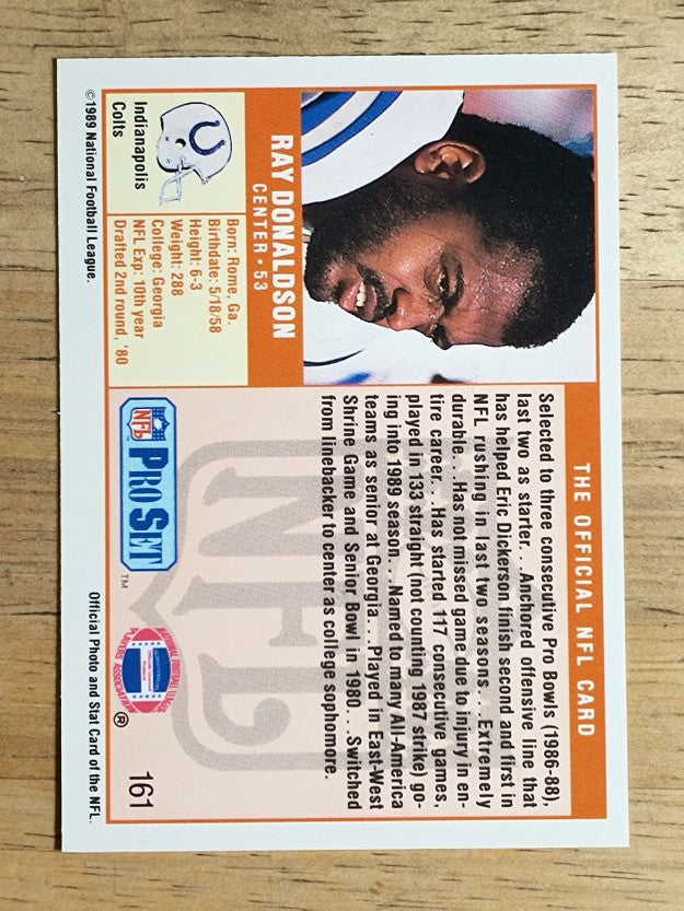 1989 Pro Set #161 Ray Donaldson