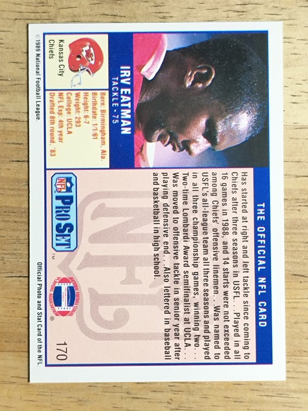 1989 Pro Set #170 Irv Eatman
