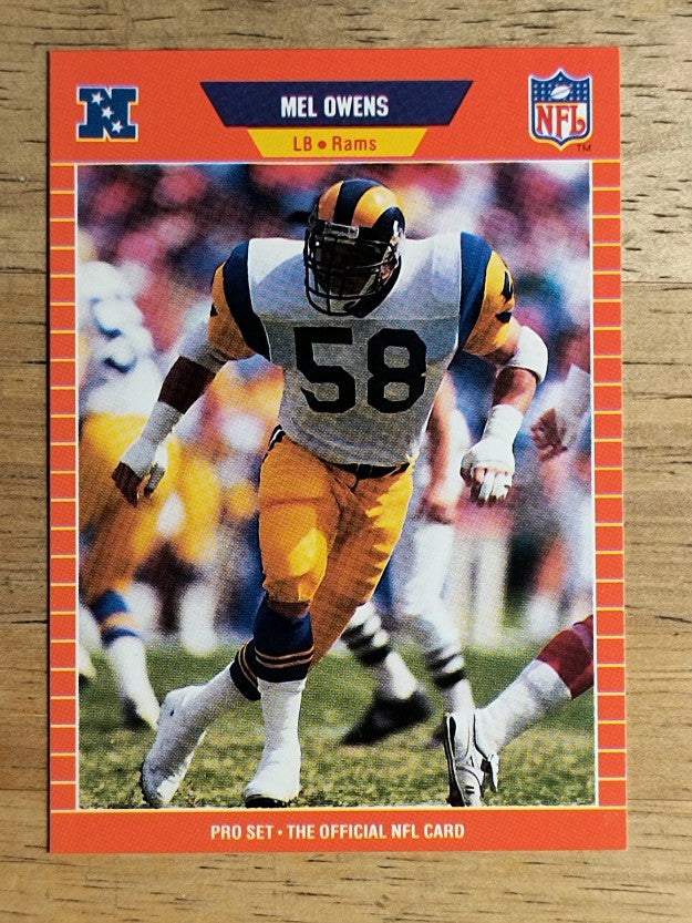 1989 Pro Set #206 Mel Owens