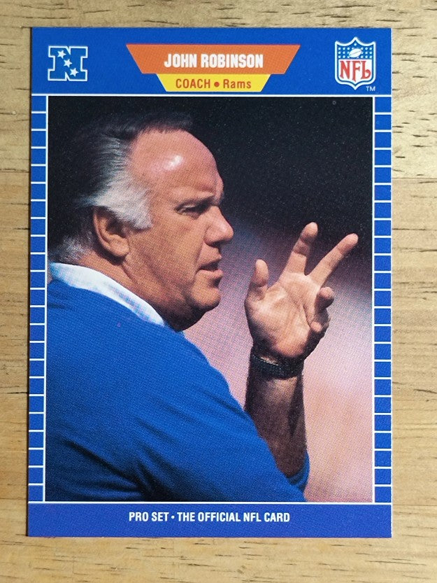 1989 Pro Set #210 John Robinson CO