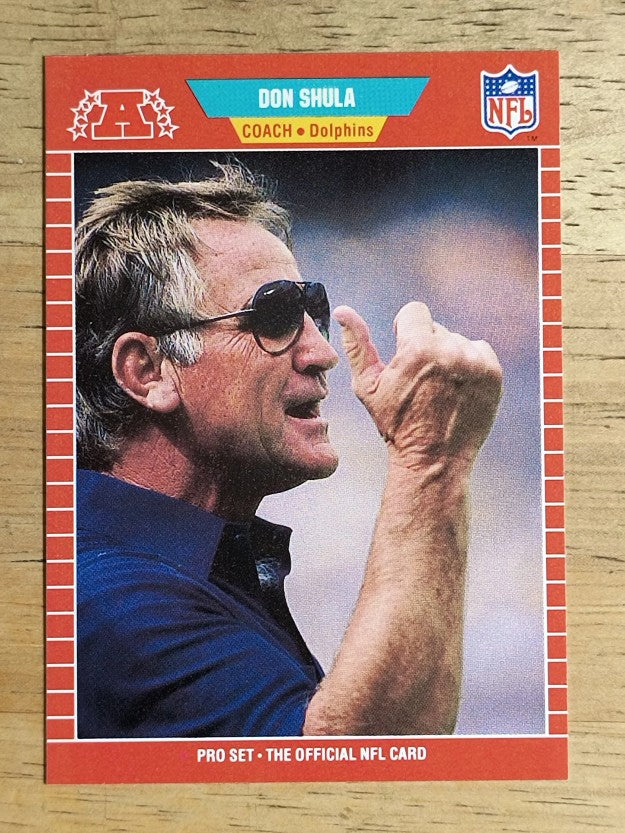 1989 Pro Set #225 Don Shula CO RC