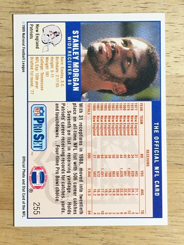 1989 Pro Set #255 Stanley Morgan