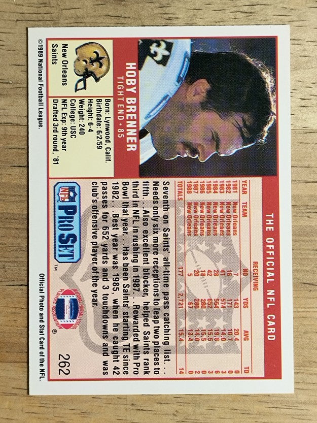 1989 Pro Set #262 Hoby Brenner