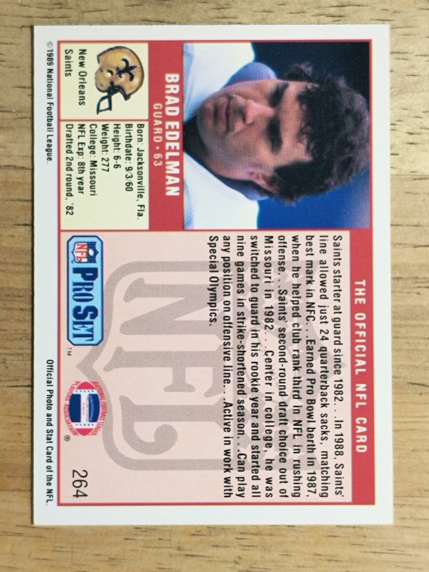 1989 Pro Set #264 Brad Edelman