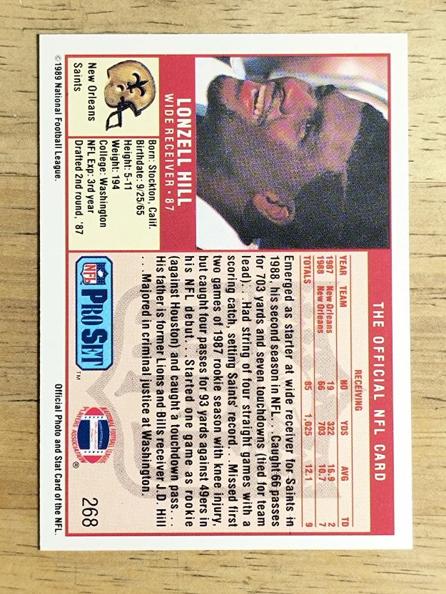 1989 Pro Set #268 Lonzell Hill