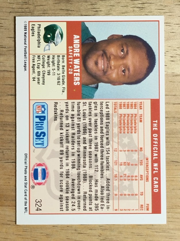 1989 Pro Set #324 Andre Waters