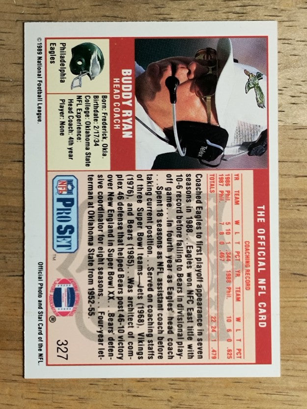 1989 Pro Set #327 Buddy Ryan CO