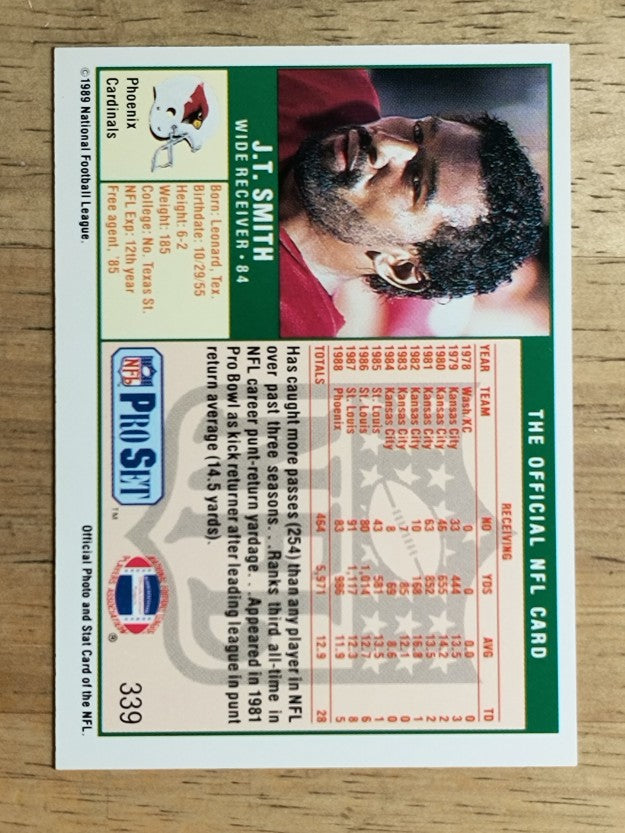 1989 Pro Set #339 J.T. Smith