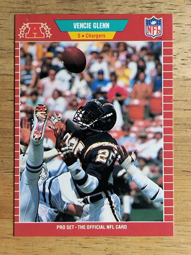 1989 Pro Set #359 Vencie Glenn