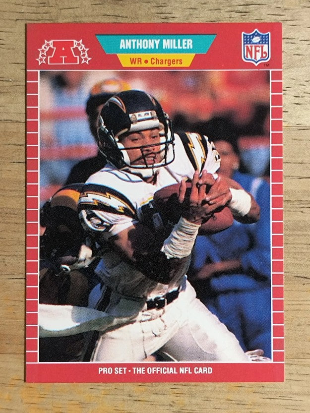 1989 Pro Set #363B Anthony Miller RC COR/TD total 3