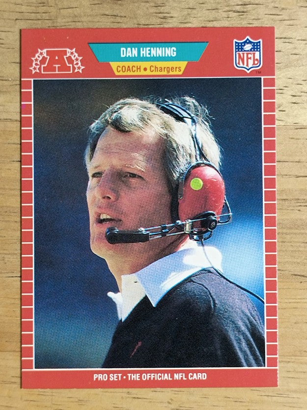 1989 Pro Set #368 Dan Henning CO