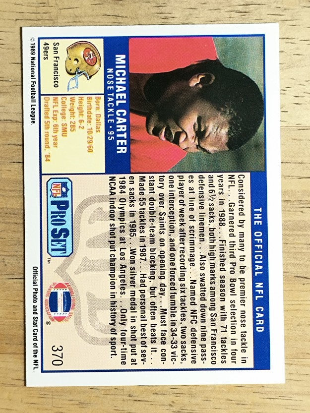 1989 Pro Set #370 Michael Carter