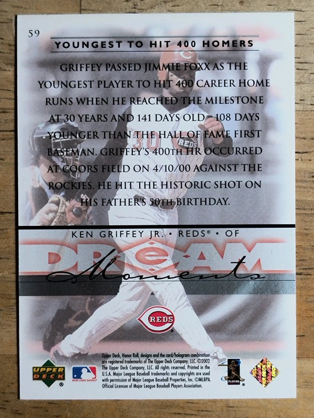 2002 Upper Deck Honor Roll #59 Ken Griffey Jr.