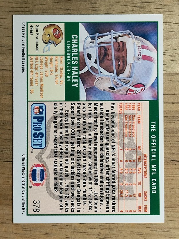 1989 Pro Set #378 Charles Haley