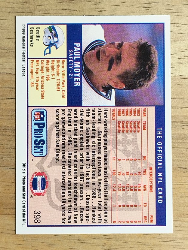1989 Pro Set #398 Paul Moyer