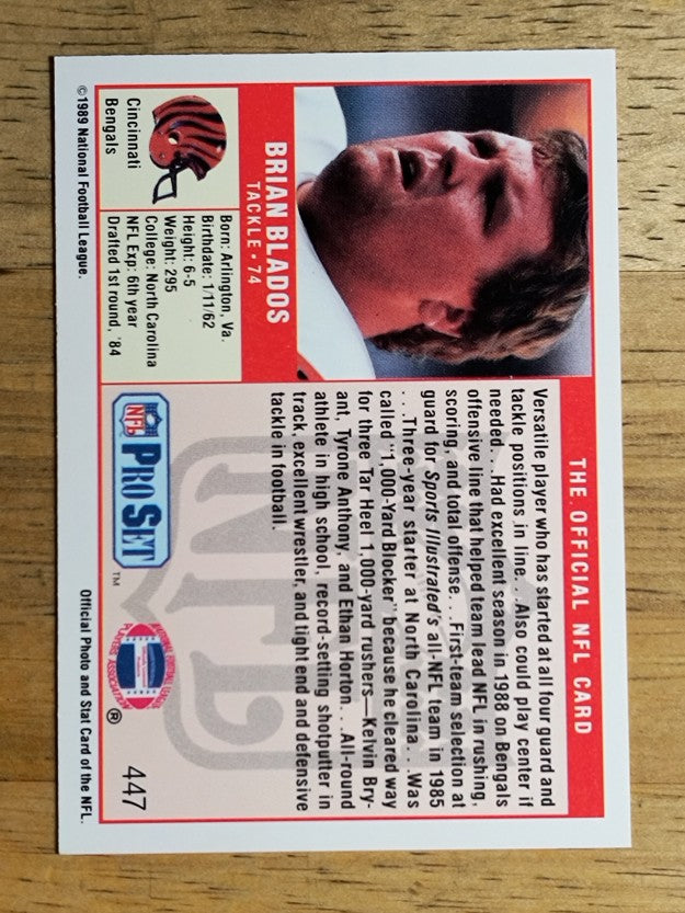 1989 Pro Set #447 Brian Blados