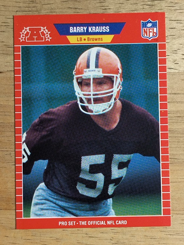 1989 Pro Set #450 Barry Krauss