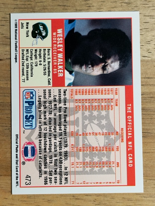 1989 Pro Set #473 Wesley Walker