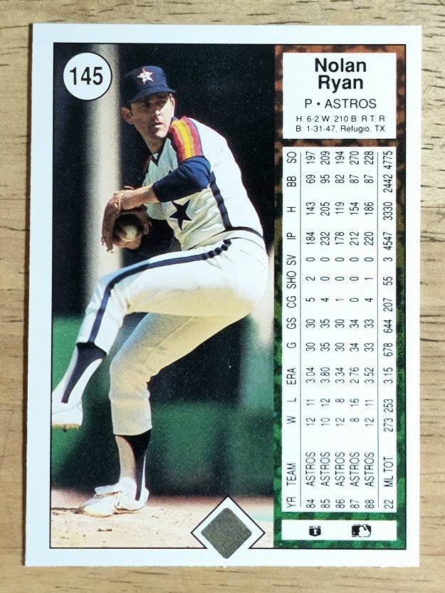 1989 Upper Deck #145 Nolan Ryan
