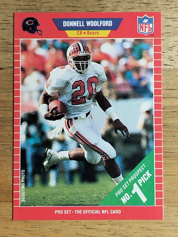 1989 Pro Set #488 Donnell Woolford RC