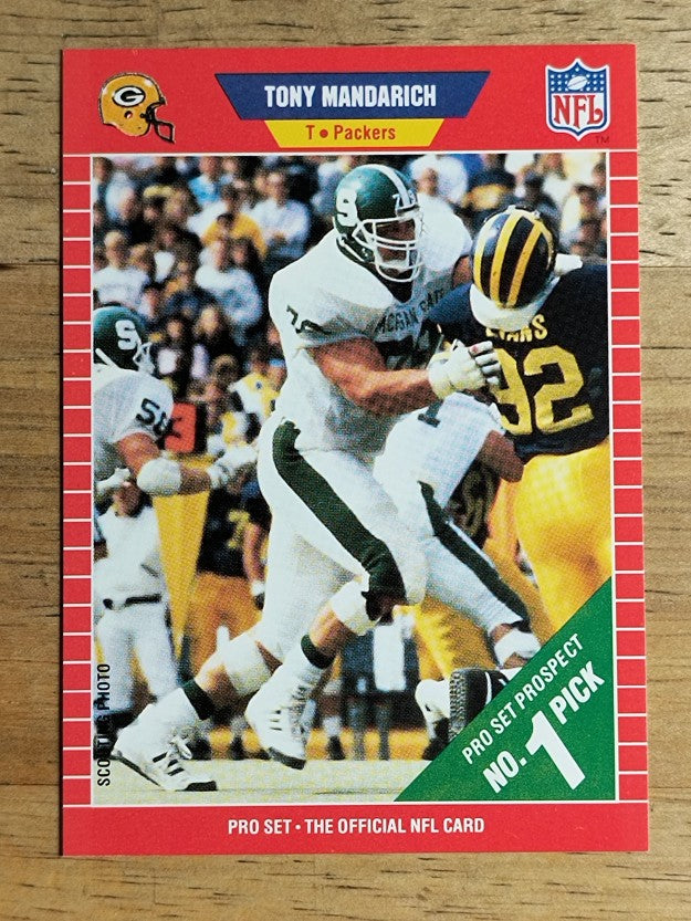 1989 Pro Set #495 Tony Mandarich RC
