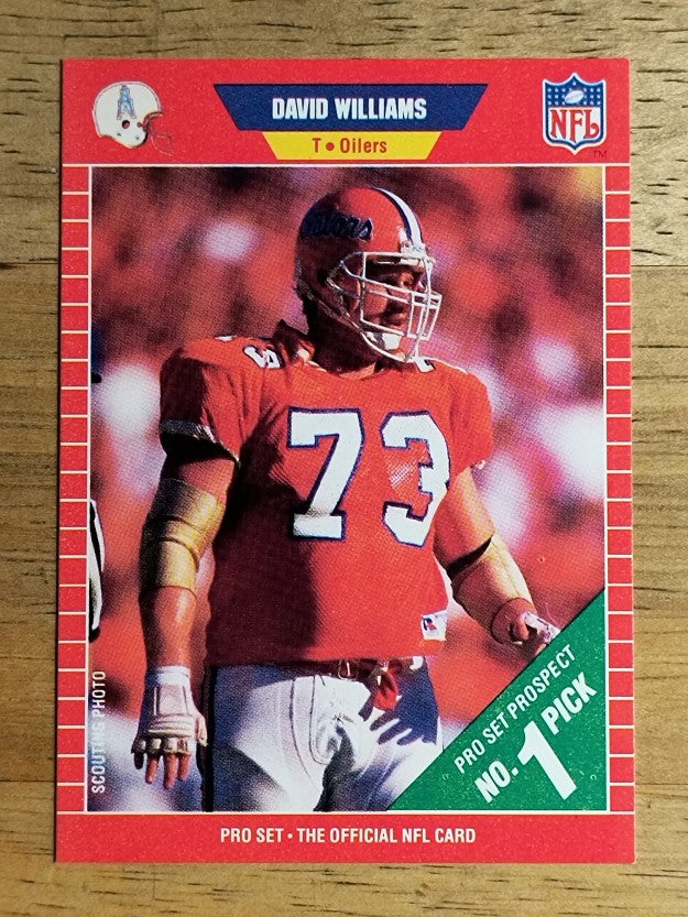 1989 Pro Set #496 David Williams RC