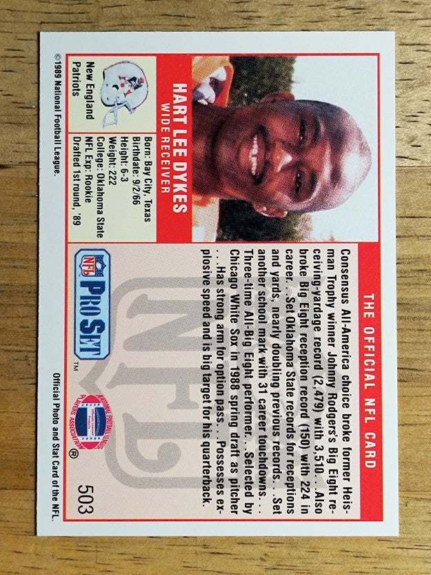 1989 Pro Set #503 Hart Lee Dykes RC