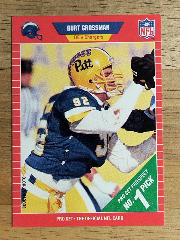 1989 Pro Set #512 Burt Grossman RC