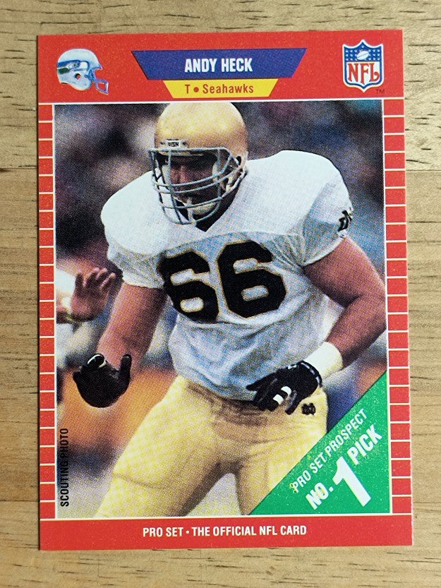 1989 Pro Set #514 Andy Heck RC