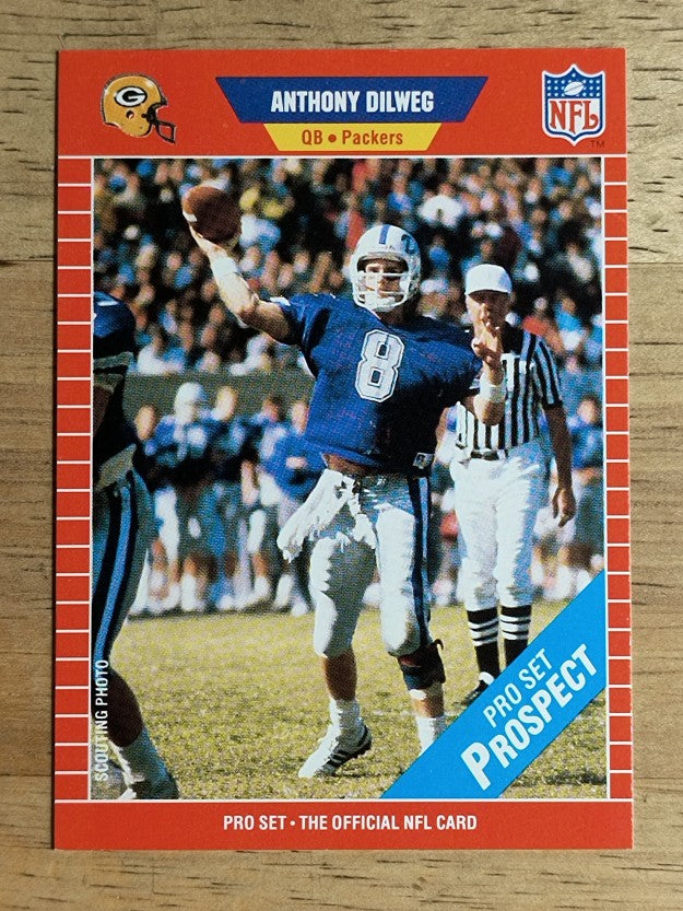 1989 Pro Set #523 Anthony Dilweg RC