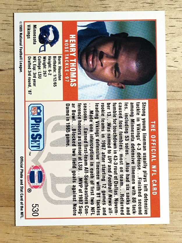 1989 Pro Set #530 Henry Thomas
