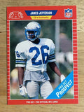 1989 Pro Set #539B James Jefferson RC COR/Prospect banner on card front