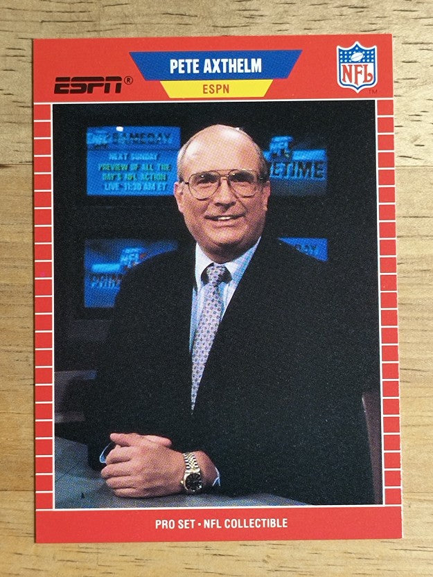 1989 Pro Set Announcers #4 Pete Axthelm