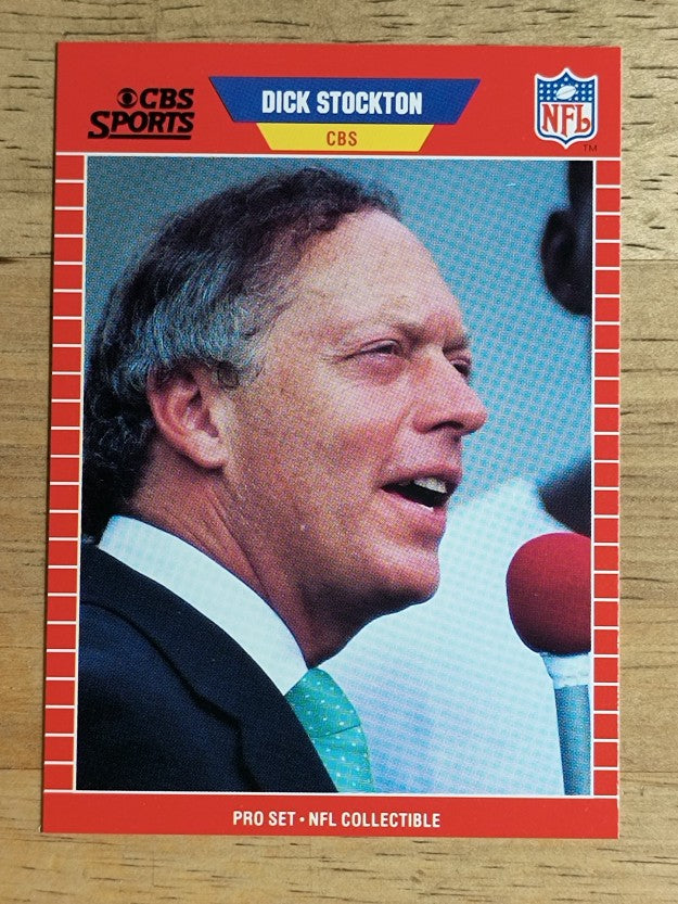 1989 Pro Set Announcers #19 Dick Stockton
