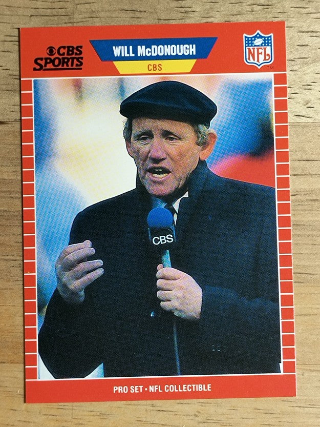 1989 Pro Set Announcers #22 Will McDonough