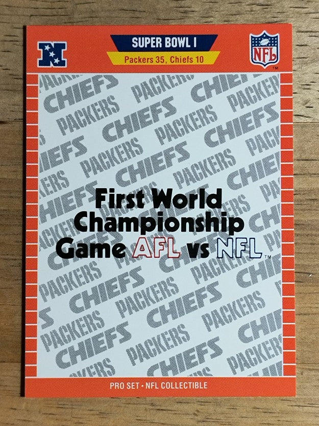 1989 Pro Set Super Bowl Logos #1 Super Bowl I