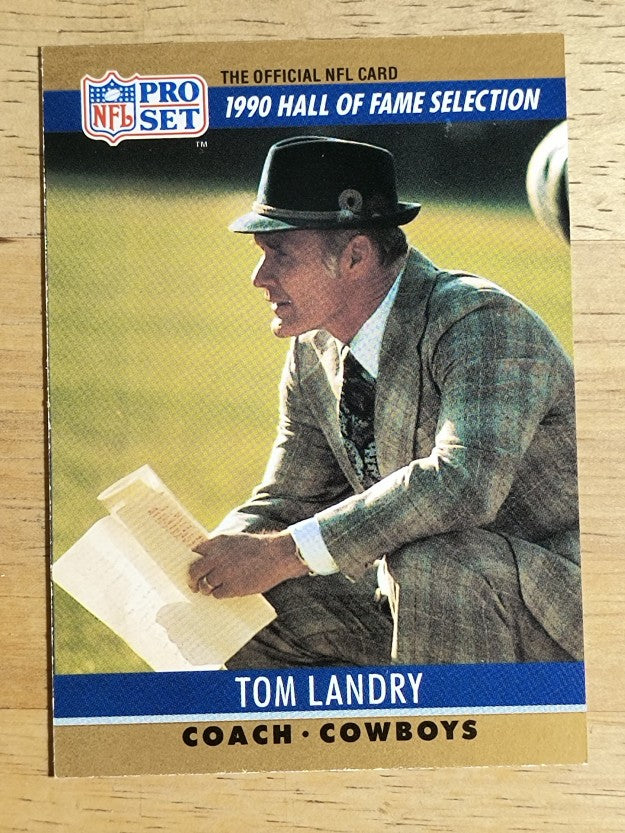 1990 Pro Set #28 Tom Landry HOF