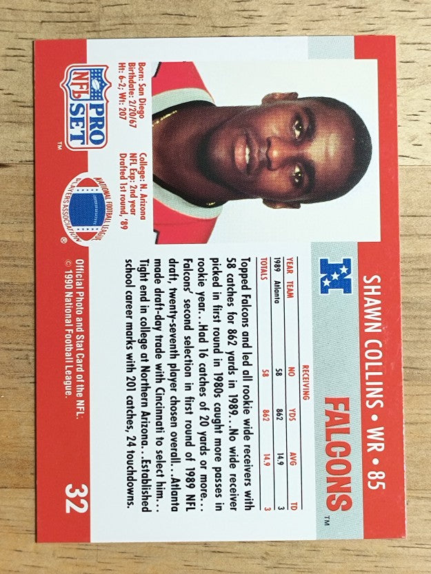1990 Pro Set #32 Shawn Collins