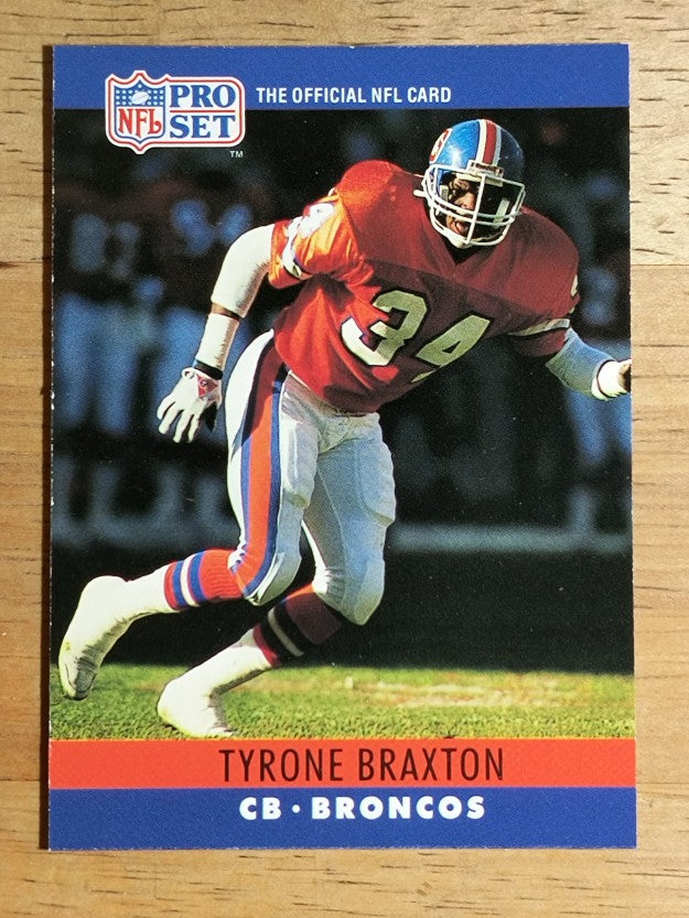 1990 Pro Set #87 Tyrone Braxton