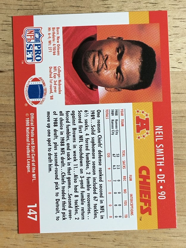 1990 Pro Set #147 Neil Smith