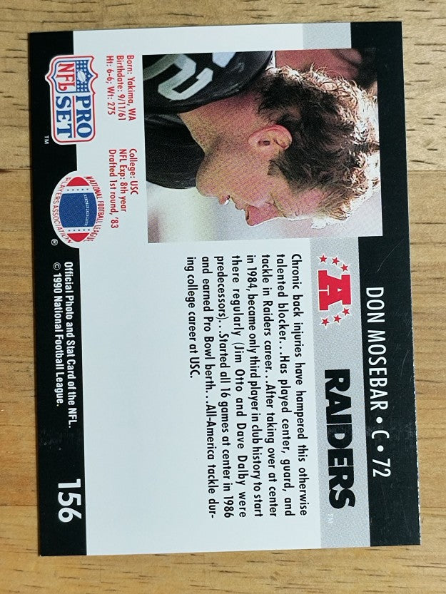1990 Pro Set #156 Don Mosebar