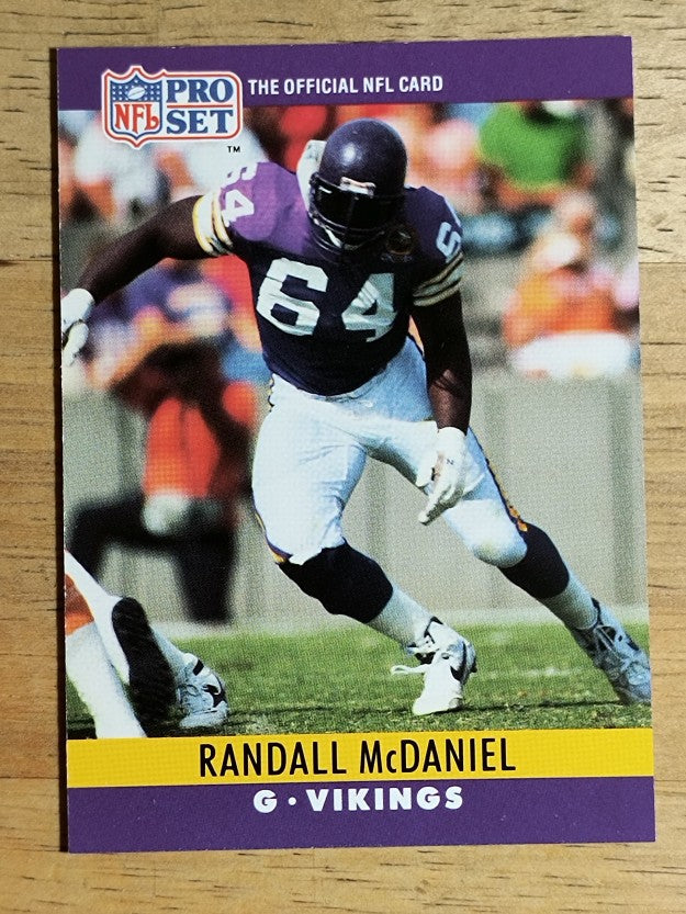 1990 Pro Set #191 Randall McDaniel