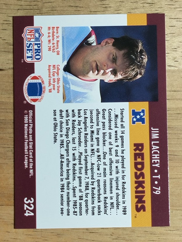 1990 Pro Set #324 Jim Lachey