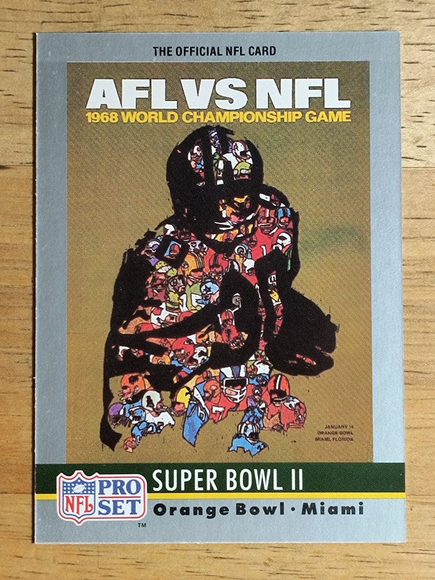 1990 Pro Set Theme Art #2 Super Bowl II