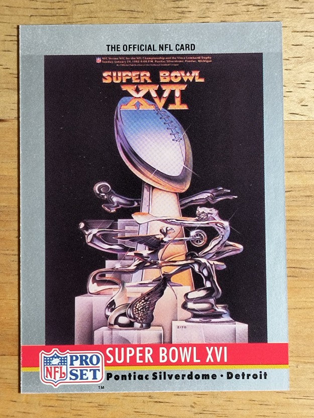 1990 Pro Set Theme Art #16 Super Bowl XVI