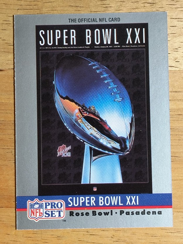 1990 Pro Set Theme Art #21 Super Bowl XXI